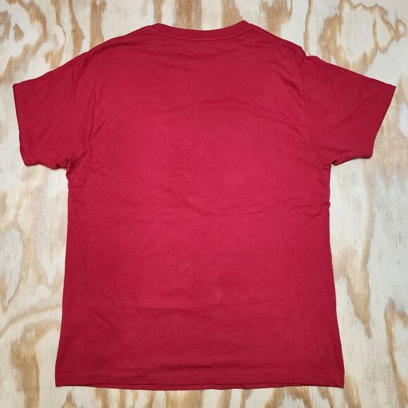 Men's L Christmas Holiday Time Graphic Print Santa Suit Candycane T-shirt - Picture 2 of 5